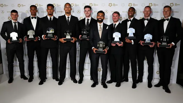 Foto: Rekor Gila Mohamed Salah setelah Sabet PFA Player of The Year yang Ketiga