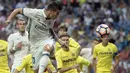 Bersama Real Madrid musim lalu, James Rodriguez mencatatkan 22 penampilan di Liga Spanyol  dan mengoleksi delapan gol, serta tampil enam kali di Liga Champions. (AFP/Curto De La Torre)