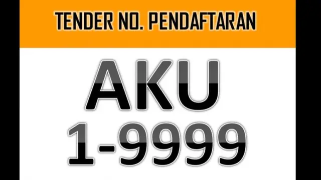 Pelat Nomor Cantik