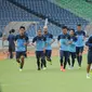 Latihan Timnas Indonesia (Liputan6.com/Helmi Fithriansyah)