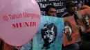 Komisi untuk Orang Hilang dan Tindak Kekerasan (Kontras) melakukan aksi di depan Rumah Transisi Jokowi-JK, Jakarta, (8/9/14). (Liputan6.com/Johan Tallo)