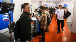 Pameran Bursa Kerja digelar untuk untuk mengurangi angka pengangguran. (Liputan6.com/Faizal Fanani)