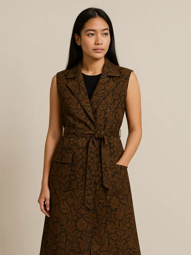 Outer Batik Panjang Tanpa Lengan 2025 (Image by ChatGPT)