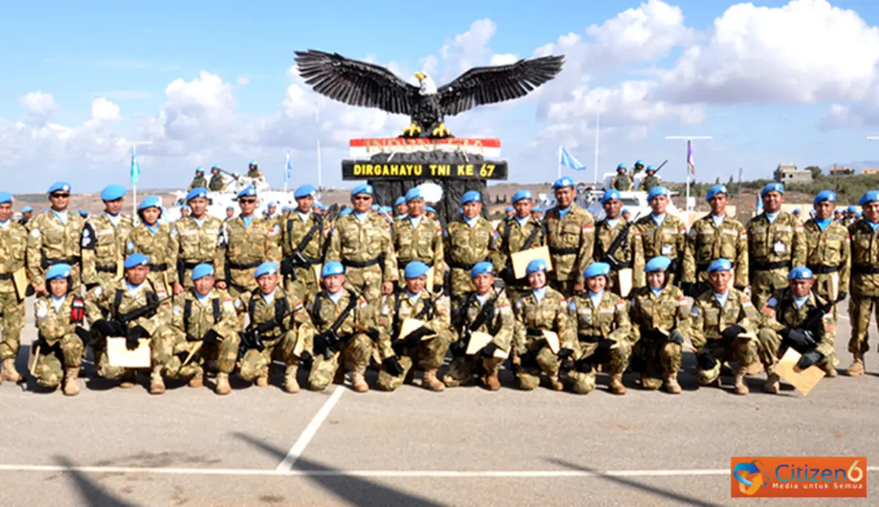 Citizen6, Lebanon: Upacara diikuti oleh perwakilan seluruh personel masing-masing Satgas yang tergabung dalam UNIFIL. (Pengirim: Badarudin Bakri). 