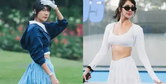 Lihat di sini beberapa potret gaya sporty Anya Geraldine saat bermain berbagai cabang olahraga.