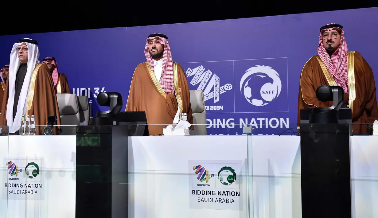 Kongres Luar Biasa FIFA juga mengesahkan penunjukan Arab Saudi sebagai tuan rumah Piala Dunia 2034. (Foto: AFP)