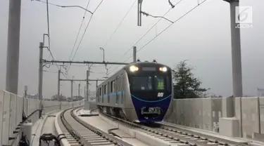 MRT Jakarta memulai satu rangkaian uji coba persinyalan menggunakan kereta di jalur utama.