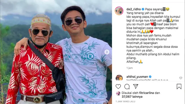 Berita Duka, Ayah Rizki dan Ridho 2R Meninggal Dunia