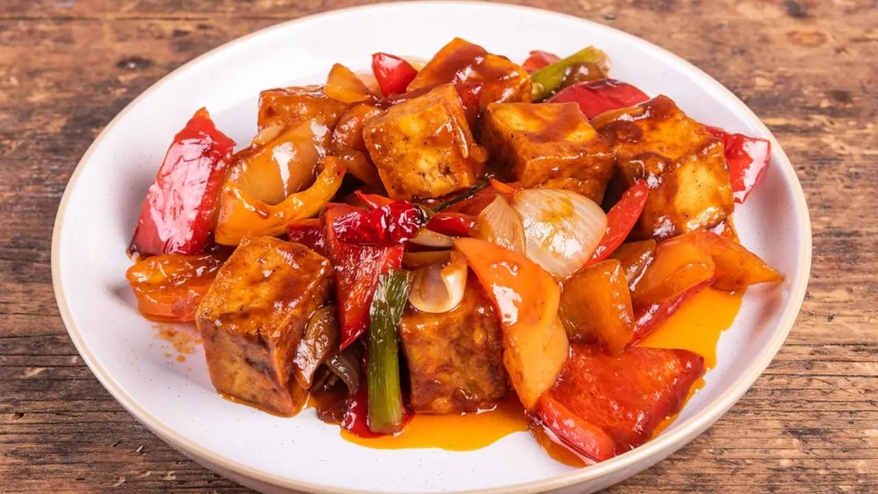 tahu kecap pedas