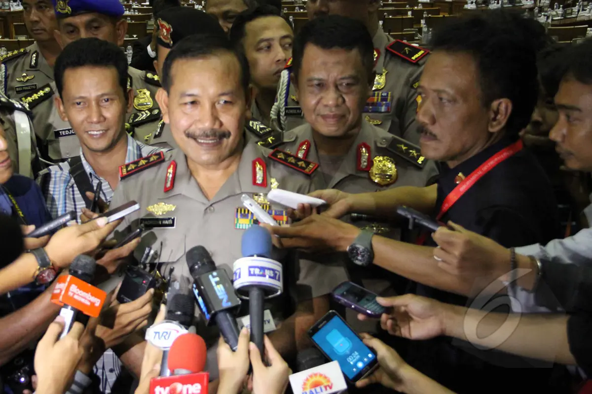 Ekspresi Badrodin Haiti Saat DPR Tetapkan Jadi Kapolri