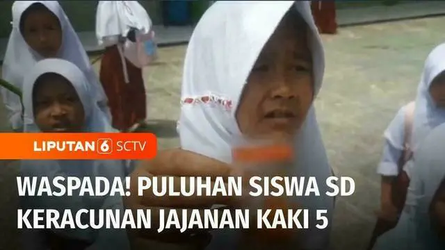 Di Sukabumi, Jawa Barat, puluhan siswa sekolah dasar keracunan setelah makan jajanan yang dibeli dari pedagang keliling. Para siswa mengeluh mual, muntah, dan pusing.