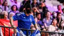 <p>Seorang pendukung berkostum Sparta mendukung pesenam Yunani, Eleftherios Petrounias saat beraksi pada nomor gelang-gelang final aparatus putra Kejuaraan Dunia Gimnastik 2025 di Indonesia Arena, Senayan, Jakarta, Jumat (24/10/2025). (Bola.com/Bagaskara Lazuardi)</p>