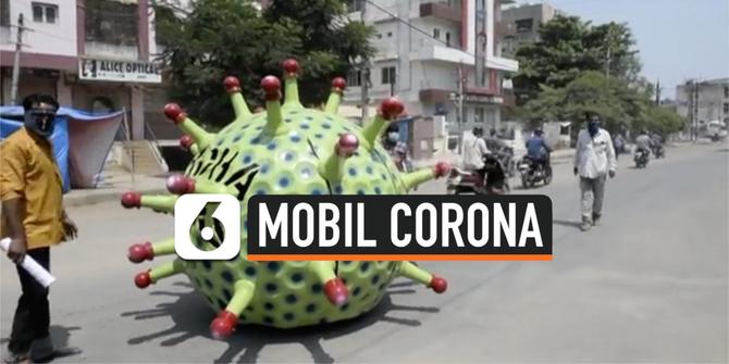 VIDEO: Seorang Warga Modifikasi Mobil Jadi Bentuk Virus Corona