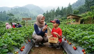 7 Rekomendasi Kebun Stroberi di Bandung, Bisa Petik dan Bawa Pulang Buah Segar