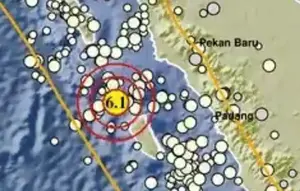 Gempa M6,1 Guncang Nias Selatan, Tak Berisiko Tsunami