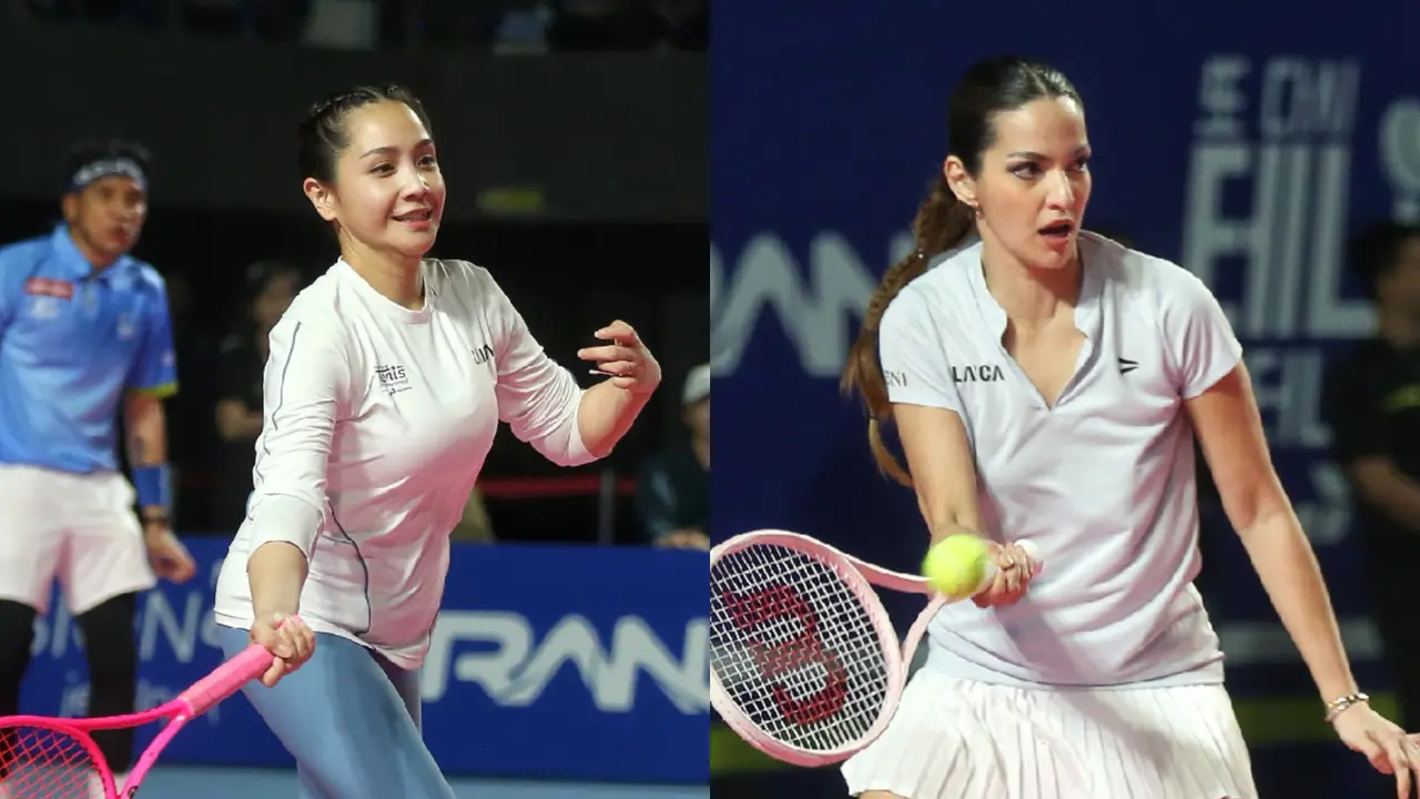 Nagita Slavina vs Nia Ramadhani: Adu Gaya Sporty di Lagi-Lagi Tenis!