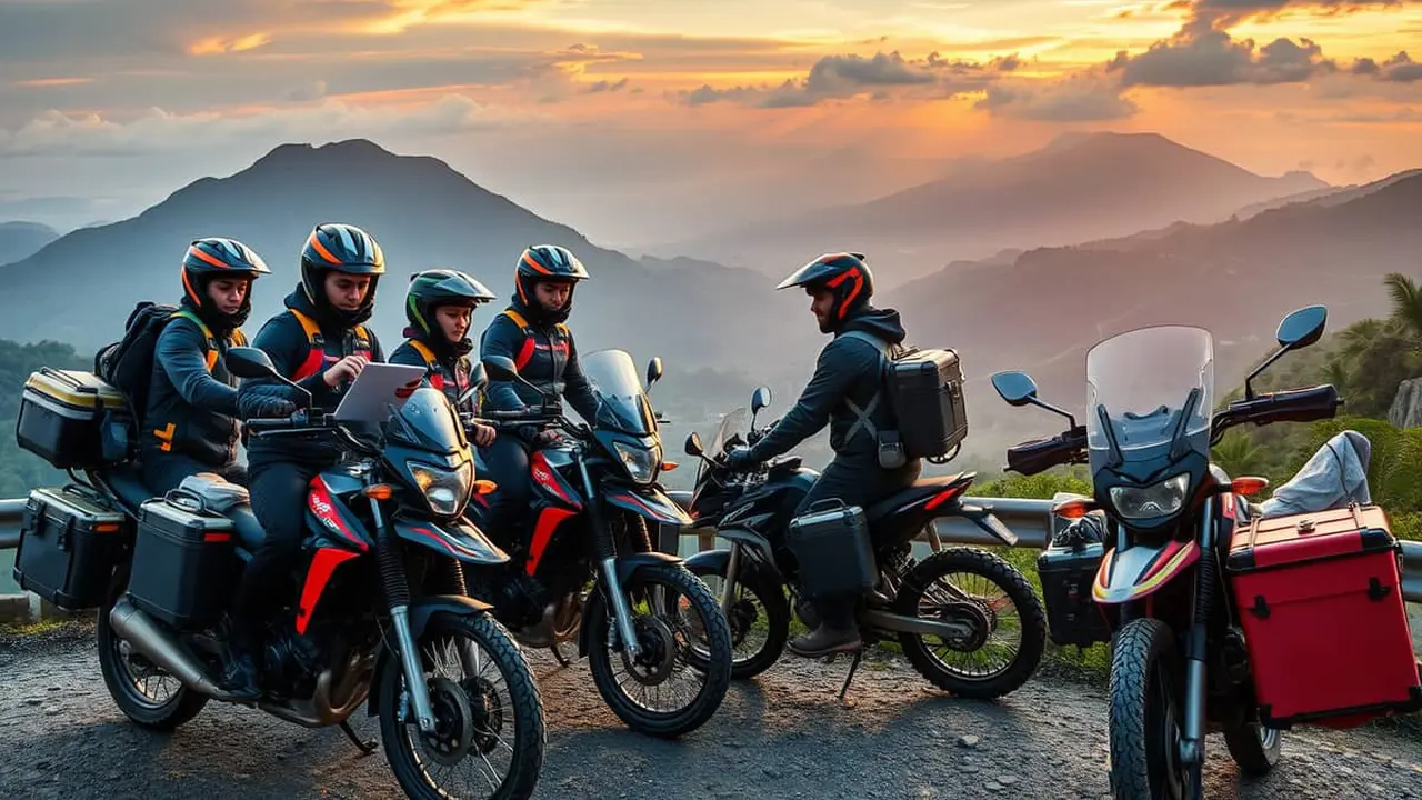 tips perjalanan jauh naik motor
