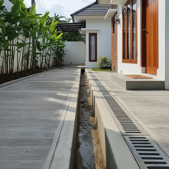 6 Ide Saluran Air Terbuka yang Tetap Terlihat Estetik, Fungsional dan Percantik Eksterior