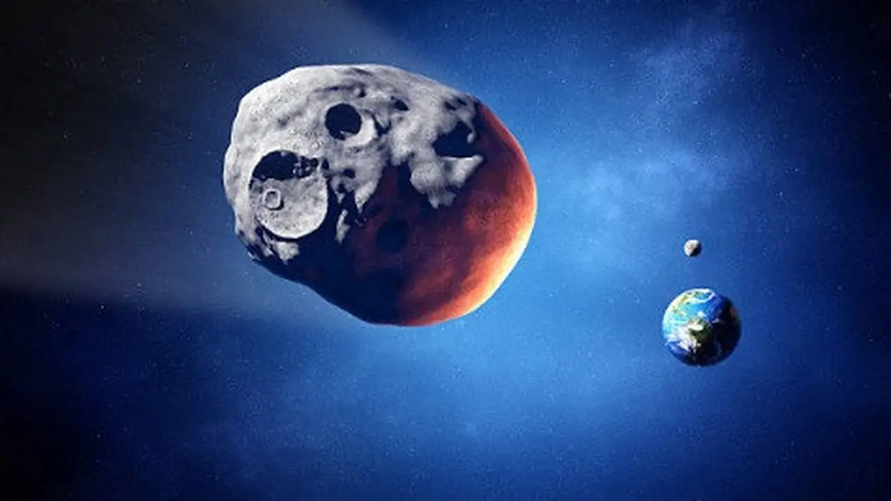 ilustrasi asteroid.