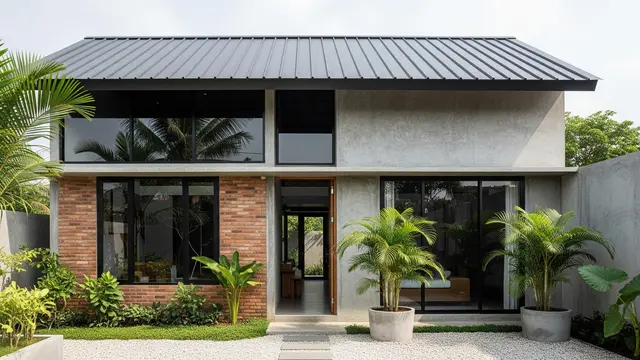 Rumah Minimalis Atap Pelana Sederhana