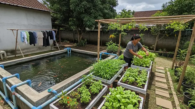 Ide Aquaponik Rumahan agar IRT Bisa Panen Sayur dan Ikan Sekaligus