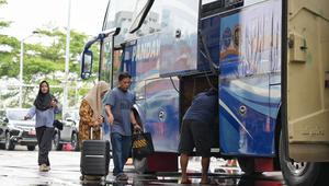 Kementerian Perhubungan (Kemenhub) mencatat pengguna angkutan umum naik 4,85% pada libur Natal 2025 dan Tahun Baru 2026 (Nataru). (Foto: Kemenhub)