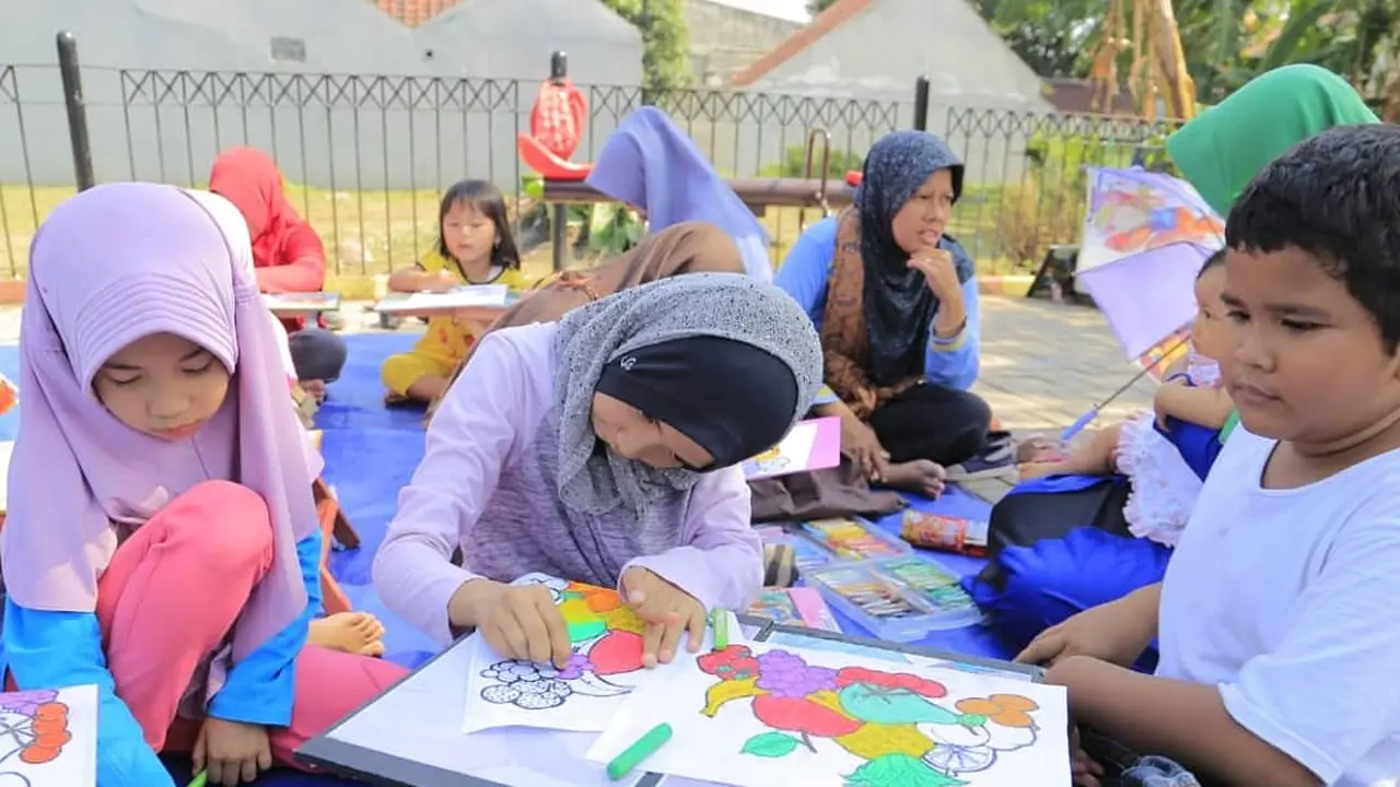 Pemkot Tangerang mendukung dibuatnya kampung anak di tiap  wilayah RW dan Kelurahan. (Liputan6.com/Pramita Tristiawati)