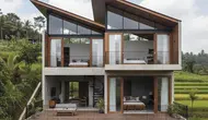 Konsep Split Level untuk Rumah Sempit Modern. Foto: Gemini