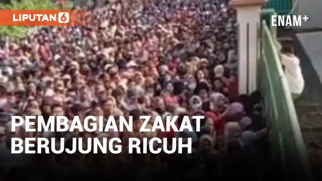 Sejumlah Warga Dibawa ke RS Akibat Dorong-dorongan di Pembagian Zakat PO Tali Jaya