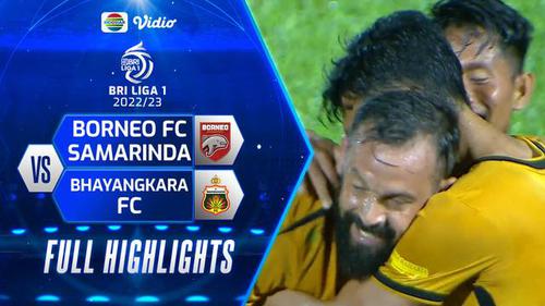 VIDEO: Highlights BRI Liga 1, Bhayangkara FC Kalahkan Borneo FC 3-1