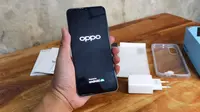 Hands-on Oppo A17. Liputan6.com/Iskandar
