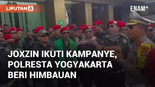 VIDEO: JOXZIN Ikuti Kampanye, Kasat Lantas Polresta Yogyakarta Beri Himbauan