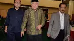 Zulkifli Hasan dan Din Syamsuddin saat menghadiri acara Halaqah Kebangsaan, Jakarta, Selasa (23/12/2014). (Liputan6.com /Andrian M Tunay)