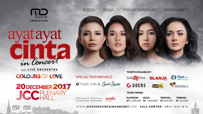 30 Hari Lagi Empat Diva Ini Tampil Di Konser Ayat Ayat Cinta Showbiz Liputan6 Com