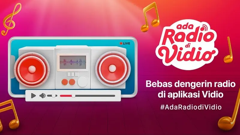 Jangan Ketinggalan untuk Mendengarkan lagu dan Berita Terbaru Lewat Radio Kesayangan Kamu di Vidio