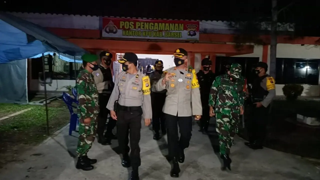 Kapolres Barsel AKBP Devy Firmansyah Bersama Dandim Letkol Inf. Dwi Tantomo.
