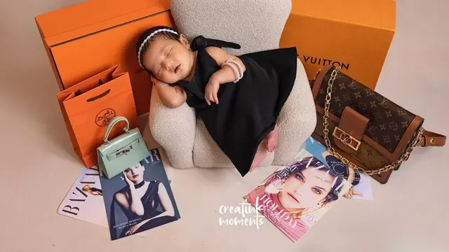 Potret anak kedua Kesha Ratuliu, Aisha Kaluna Letecia yang lahir 21 Mei 2023 lalu (Foto: creatinkmoments via Instagram kesharatuliu05)