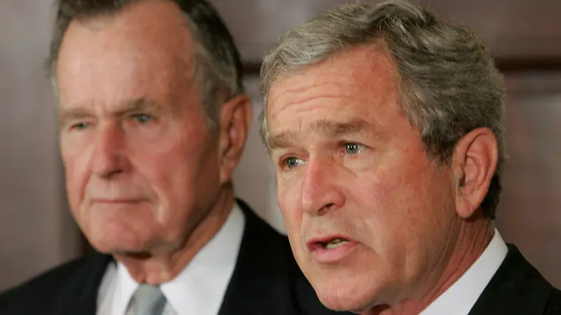 George H W Bush dan George W Bush