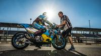 Pembalap Marc VDS, Franco Morbidelli mengawali debut di MotoGP dengan hasil memuaskan. (Twitter/VR46 Riders Academy)