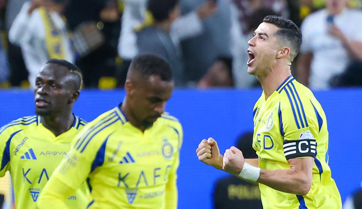 Sementara itu, secara pribadi, CR7 mencetak gol ketujuhnya dalam empat pertandingan dan mengukuhkan statusnya sebagai pencetak gol terbanyak sepanjang masa. (AFP/Fayez Nureldine)