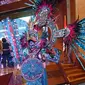 Aztec, salah satu inspiraasi kostum dalam Jember Fashion Carnaval 2019. (Liputan6.com/Dinny Mutiah)