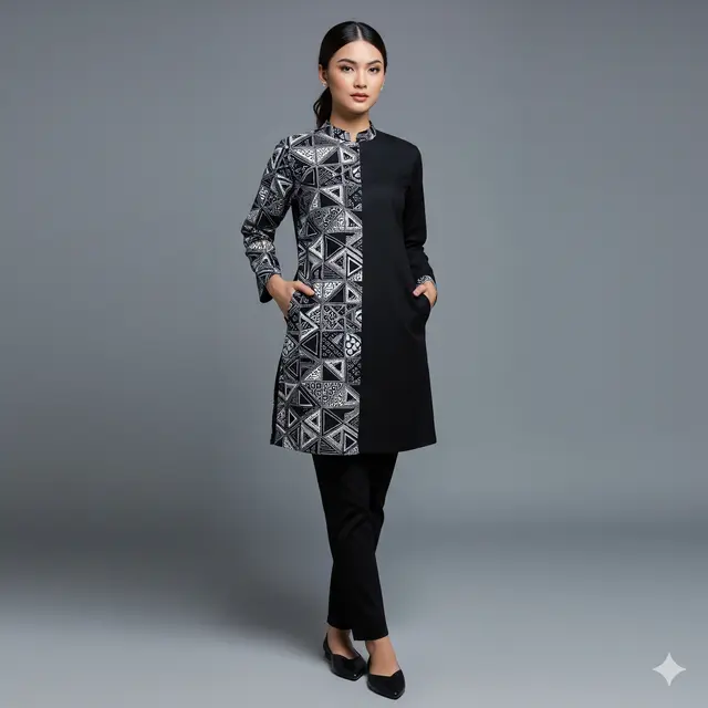 Tunik Batik Modis untuk Kerja Terbaru 2025. Gemini