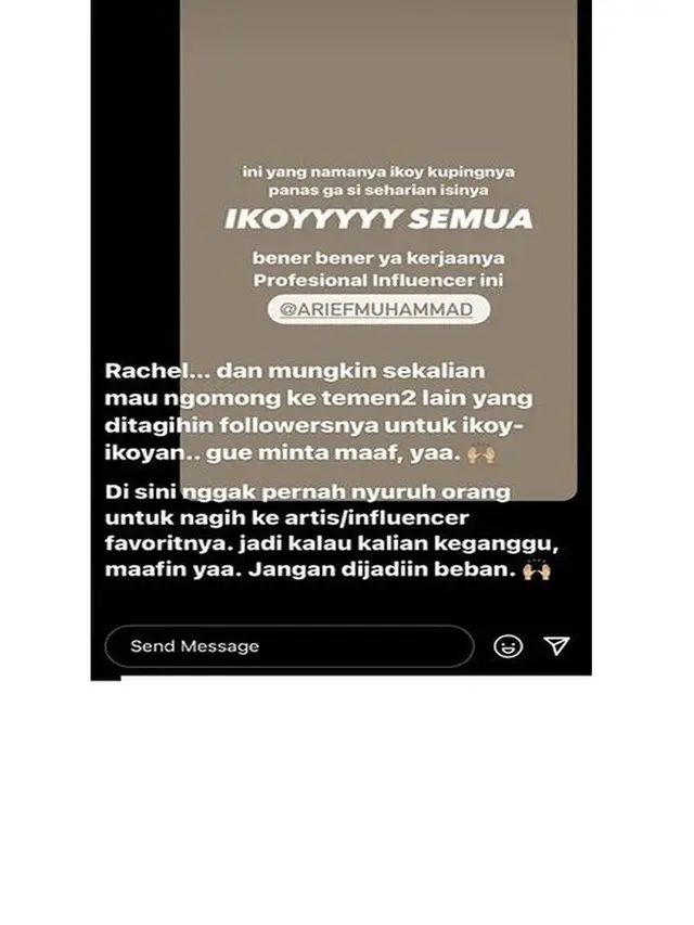 7 Selebriti Ini Tolak Ikut Tren Ikoy Ikoy Ala Arief Muhammad, Disebut Bisa Lemahkan Mental