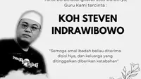 Steven Indra Wibowo yang dikenal sebagai pegiat dakwah bagi para mualaf meninggal dunia (https://www.instagram.com/p/Cjs2EreJPow/)