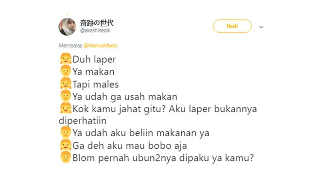 Cuitan cewek labil