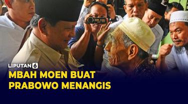 Datangi Kamar Mbah Moen, Prabowo Menangis