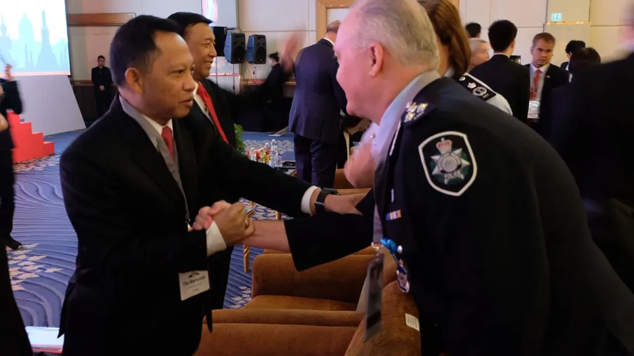 Kapolri Jenderal Pol Tito Karnavian saat menghadiri acara The 4th Annual Counter-Terrorism Financing Summit 2018 di Bangkok