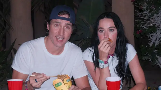 Katy Perry dan Justin Trudeau di Coachella. Dok. [@katyperry]