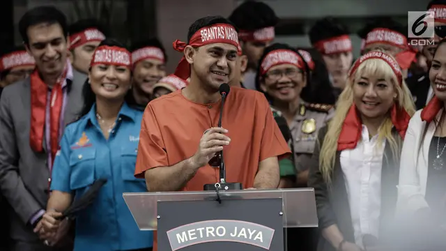 Sejumlah Artis dan Produser Deklarasikan Antinarkoba di Polres Jakarta Selatan