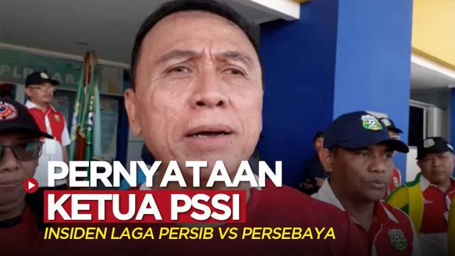 Berita video pernyataan Ketua PSSI, Mochamad Iriawan, terkait insiden pada laga Persib Vs Persebaya, di mana terdapat dua Bobotoh yang meninggal dunia, Minggu (19/6/2022).